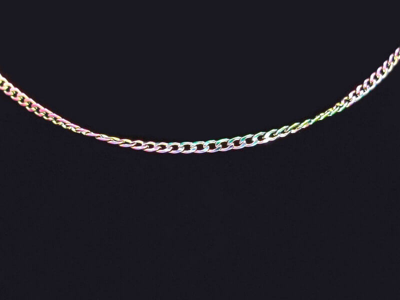 Katarina Rainbow Curb Chain black