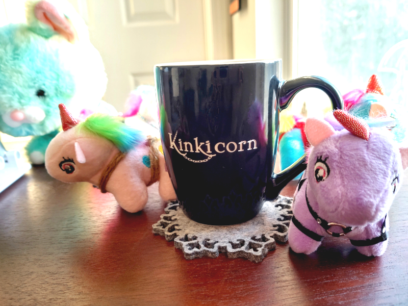 Kinkicorn mug desk