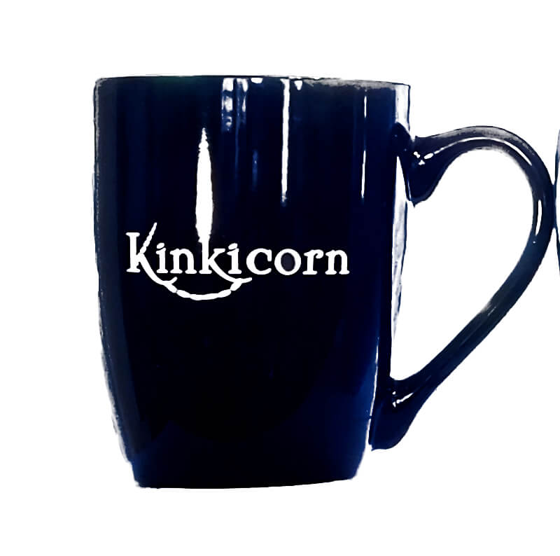 black kinkicorn mug